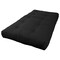 Blazing Needles Renewal 7-inch Twill Twin-size Futon Mattress - Black - Black